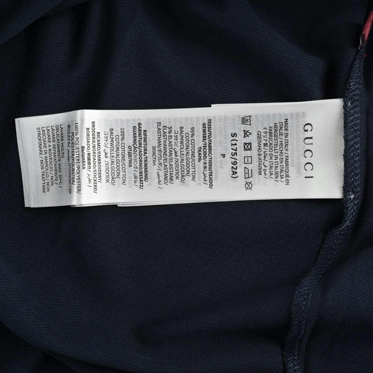 Gucci 24ss G letter embroidery color block collar Polo short sleeve