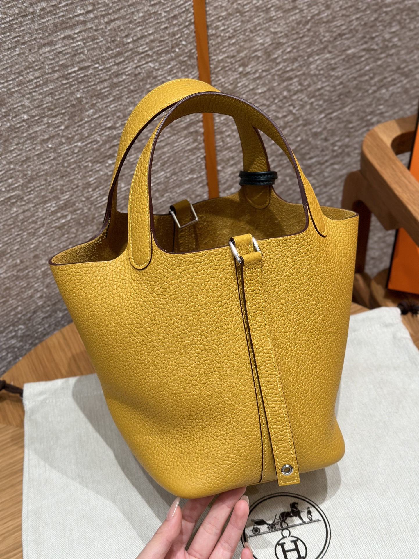 Hermès Picotin lo 9DJaune ambre handbag (handmade to order)