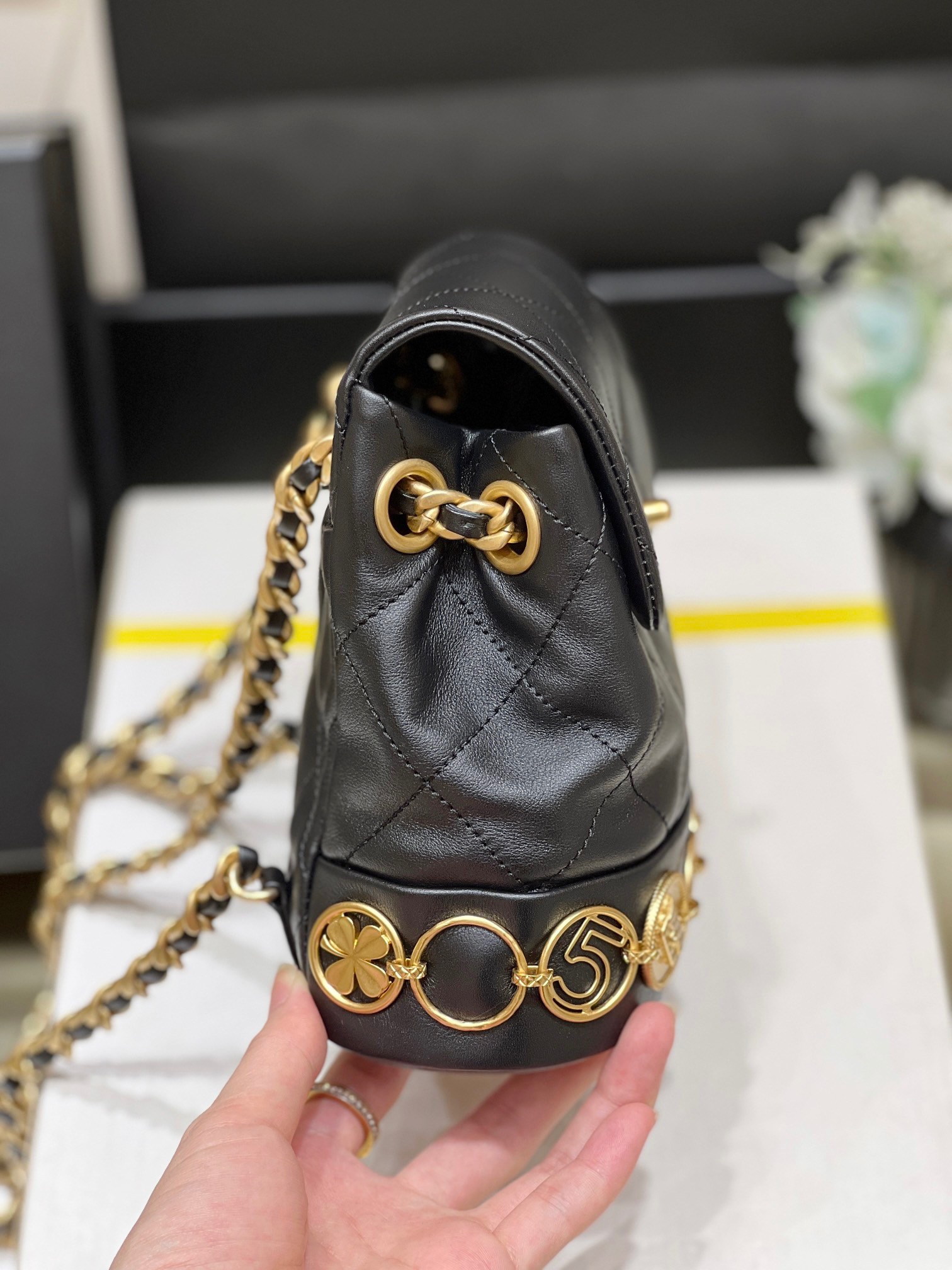 Chanel 23b Fall/Winter Preview Collection Badge Double Backpack AS427500138