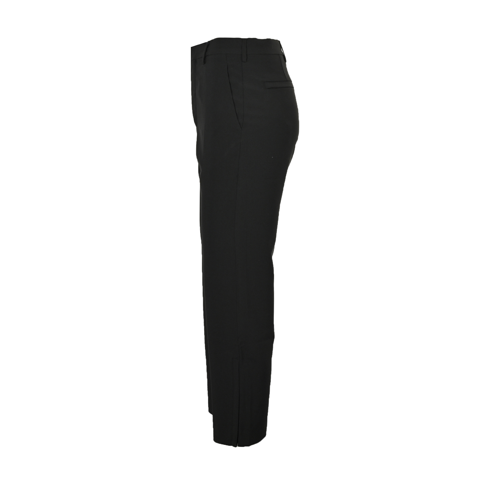 Prada 25ss back pocket triangle logo stretch trousers