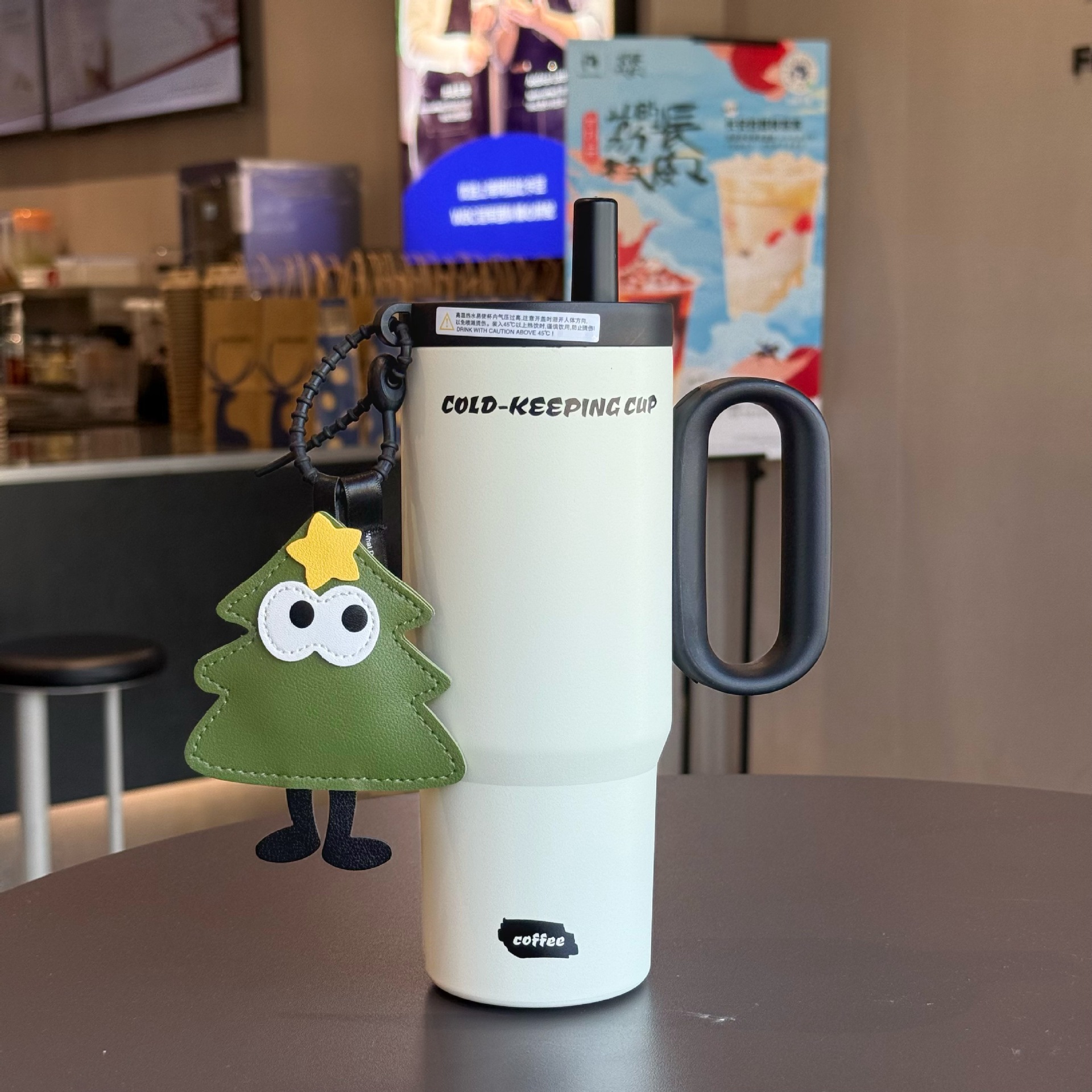 New large-capacity 316 stainless steel insulated cup, ice-cooling cup, new style for women, car-mounted stainless steel straw cup