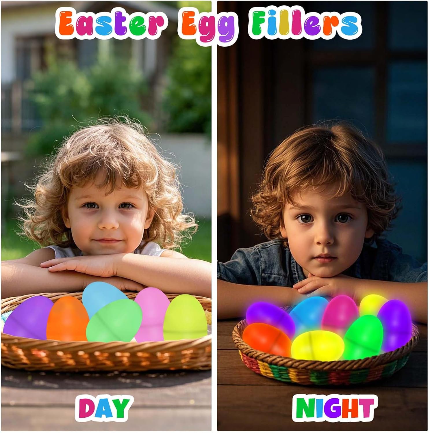 🔥Last Day 50% OFF🔥Eggs with Mini Glow Sticks(Set OF 6 Colors/green,orange,pink,yellow,blue,purple)