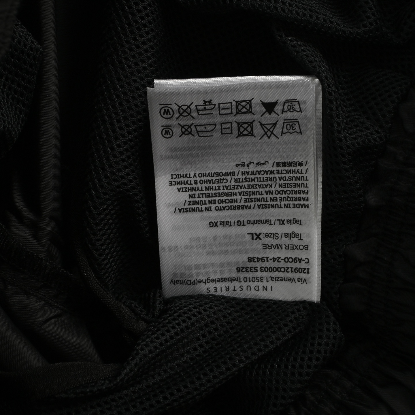 Moncler 25ss side reflective logo print shorts