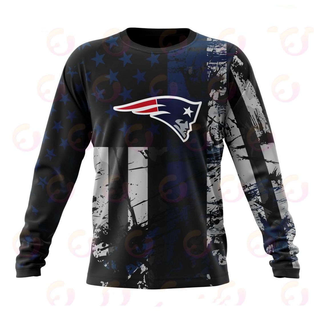 NEW ENGLAND PATRIOTS 3D HOODIE JERSEY FOR AMERICA