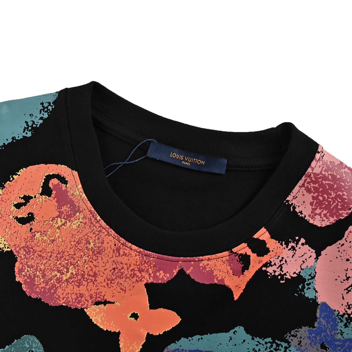 Louis Vuitton Ink-dyed monogram print short sleeves