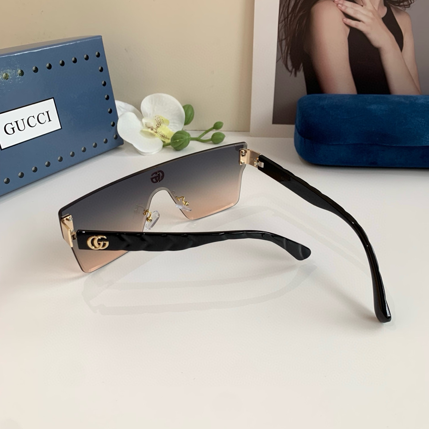 Gucci rimless sunglasses