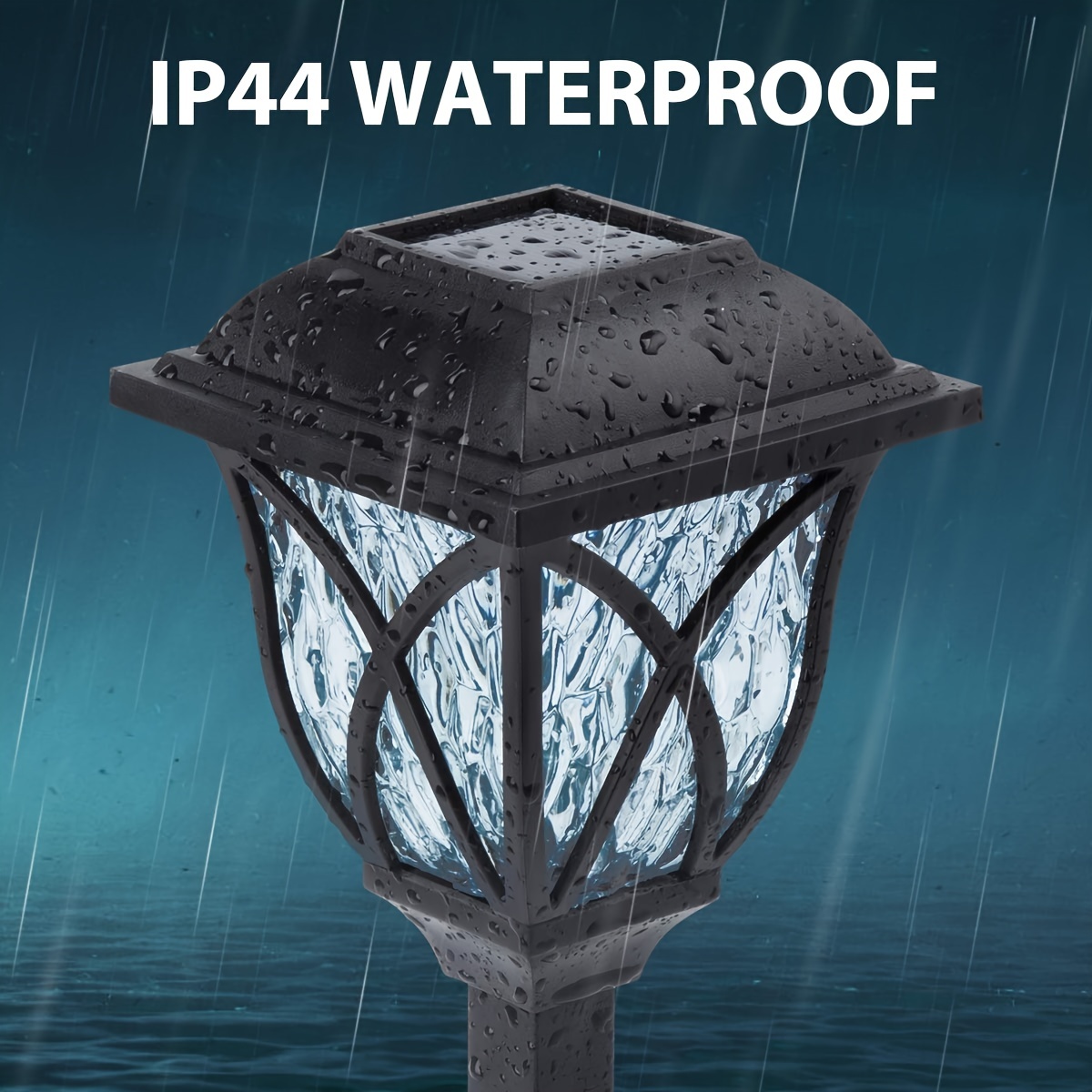 6-Pack Solar Pathway Lights Outdoor, LED Solar Landscape Warm Lights Waterproof Solar Powered Garden Lights For Yard, Patio, Landscape, Walkway