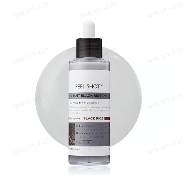 Peel Shot Glow Rice Ampoule Duo - Serums for Brightening, Exfoliating, and Moisturizing