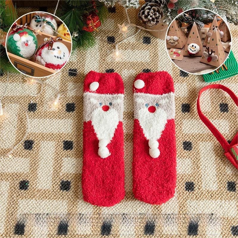 🎄New Year Sale- 50% OFF🎁Christmas Thickened Warm Socks(3PAIRS/SET) -BUY 2 SETS GET 10% OFF FREE SHIPPING