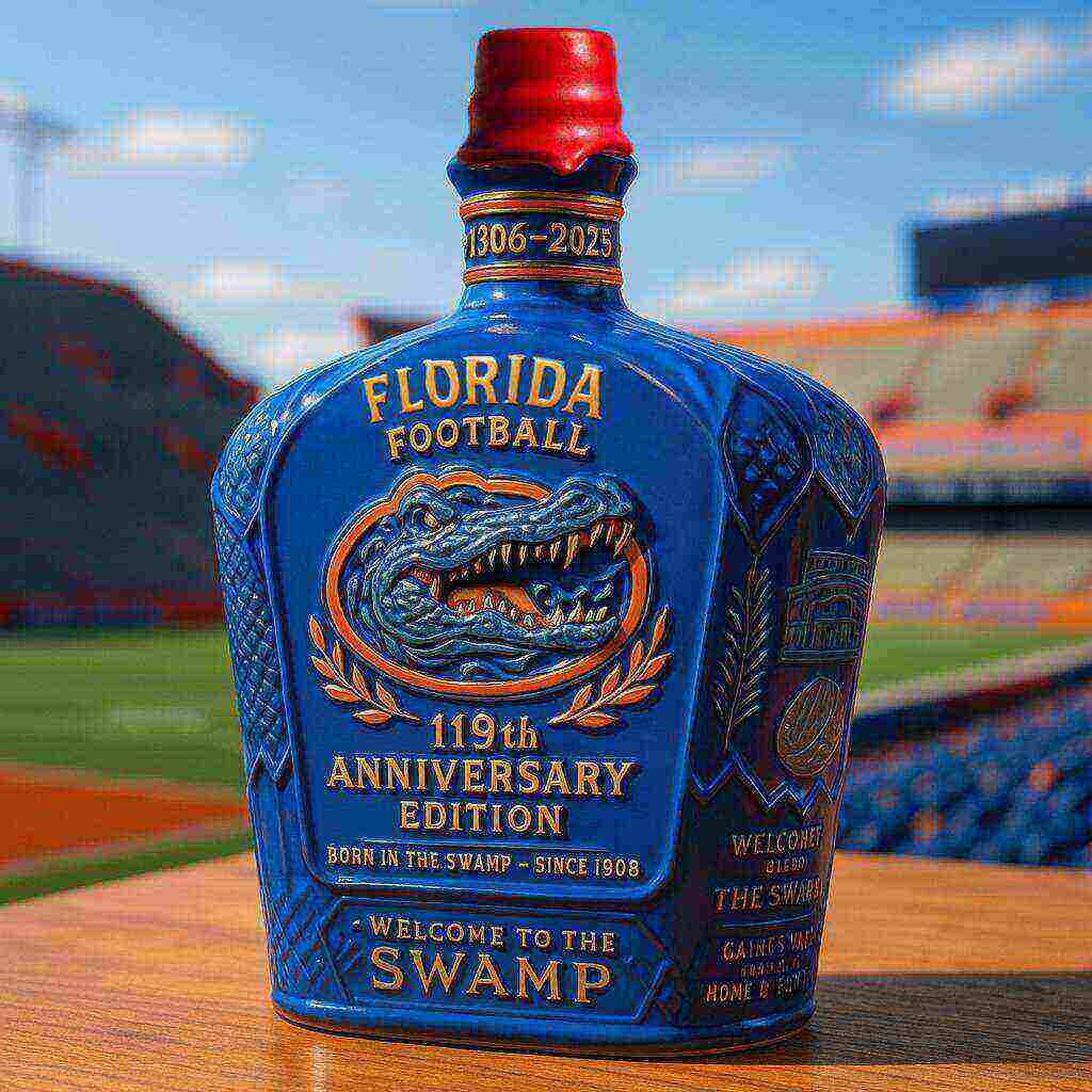 UF Football 119th Anniversary Whiskey Bottle