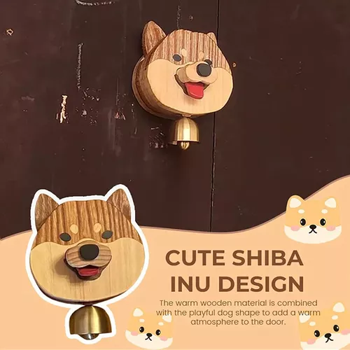 🐶🐶Cute Wooden Shiba Inu Wind Chime Doorbell💥💥（Fully hand - crafted）