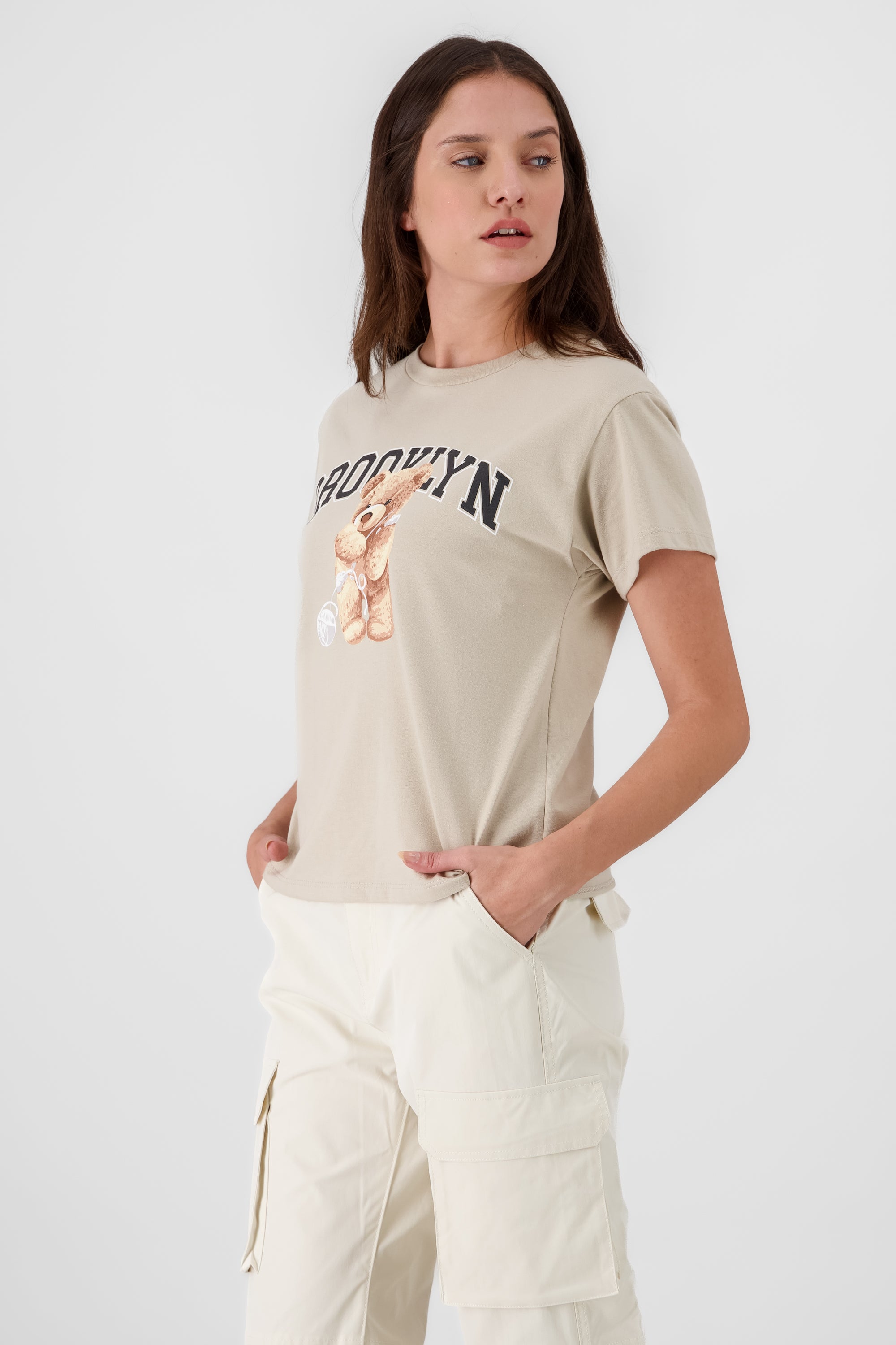 Brooklyn Teddy Bear Printed TShirt