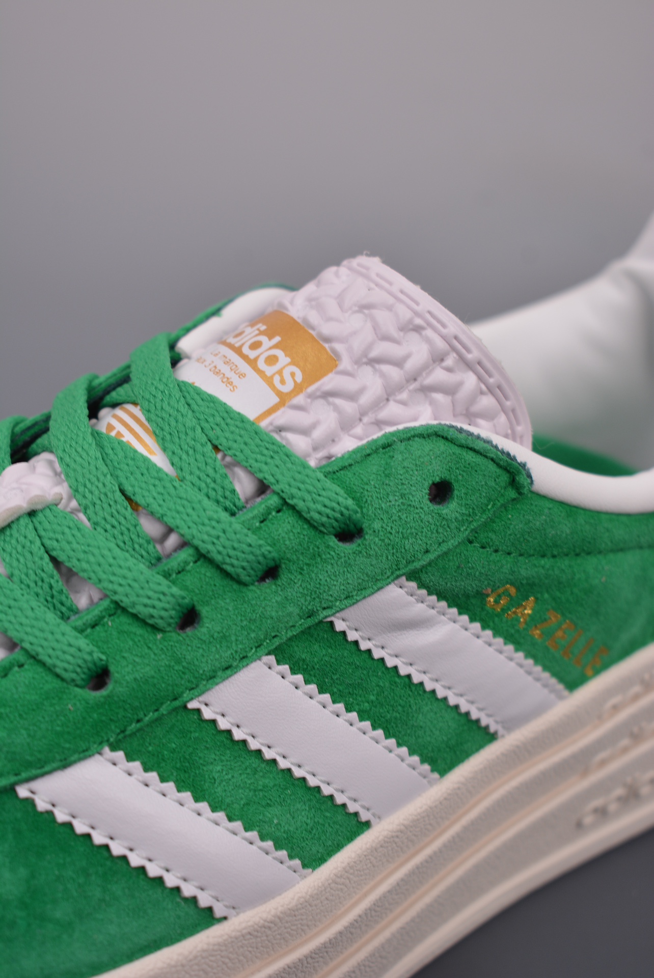 Adidas Originals Gazelle Bold W Grass Green Pink White IG3136