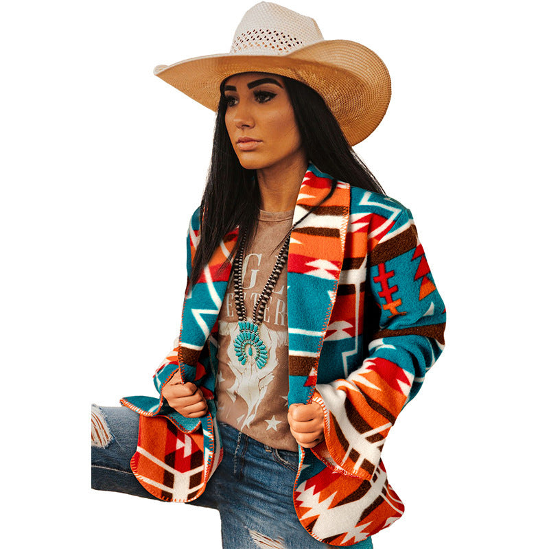 Fashionable Thermal Woolen Knitting Coat for Women