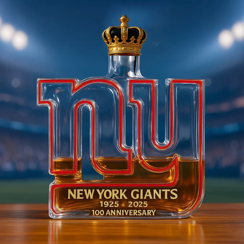 New York Giants 100th Anniversary Whiskey Bottle