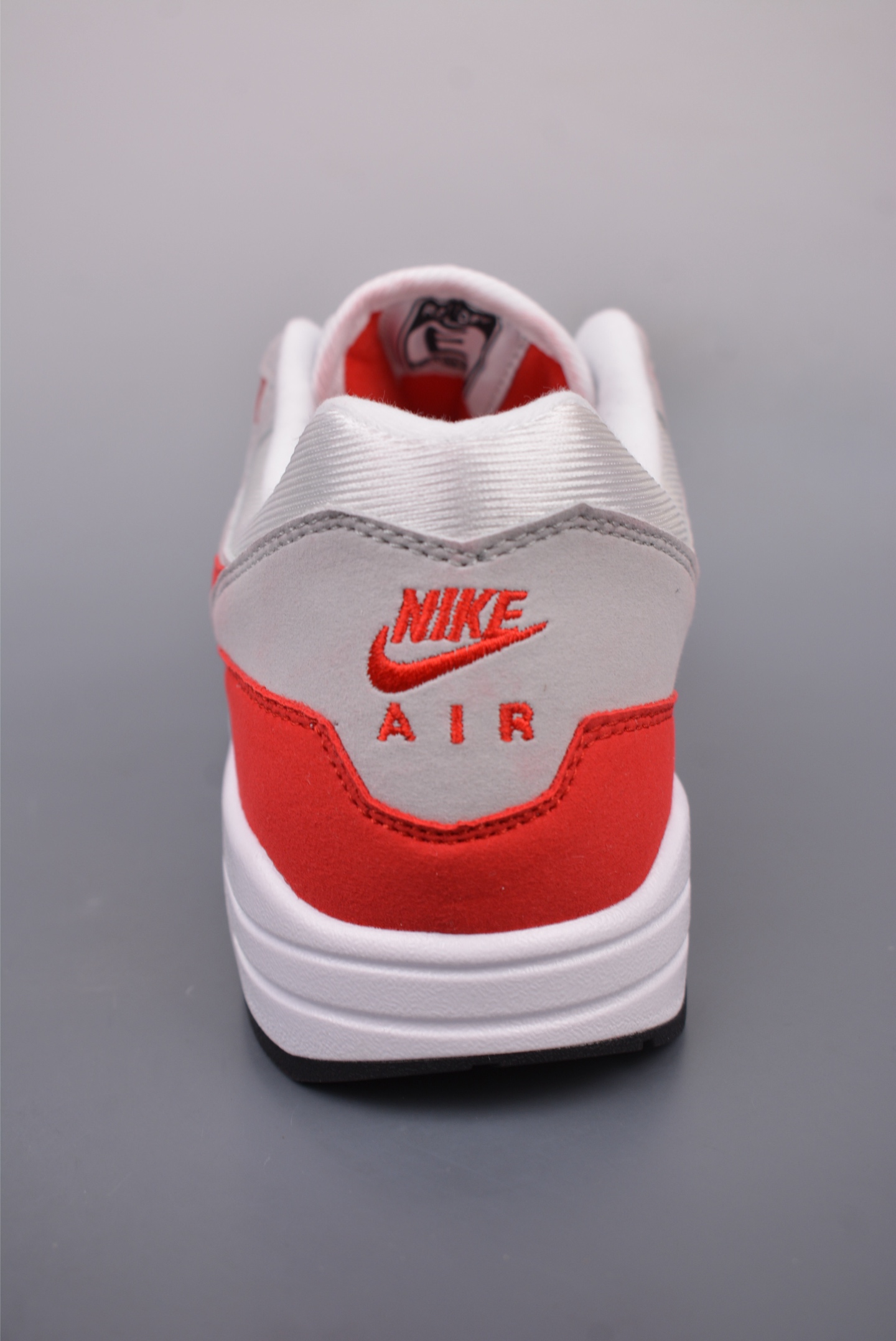 Nike Air Max 1'87 running shoes white, gray and red classic HQ5882-100