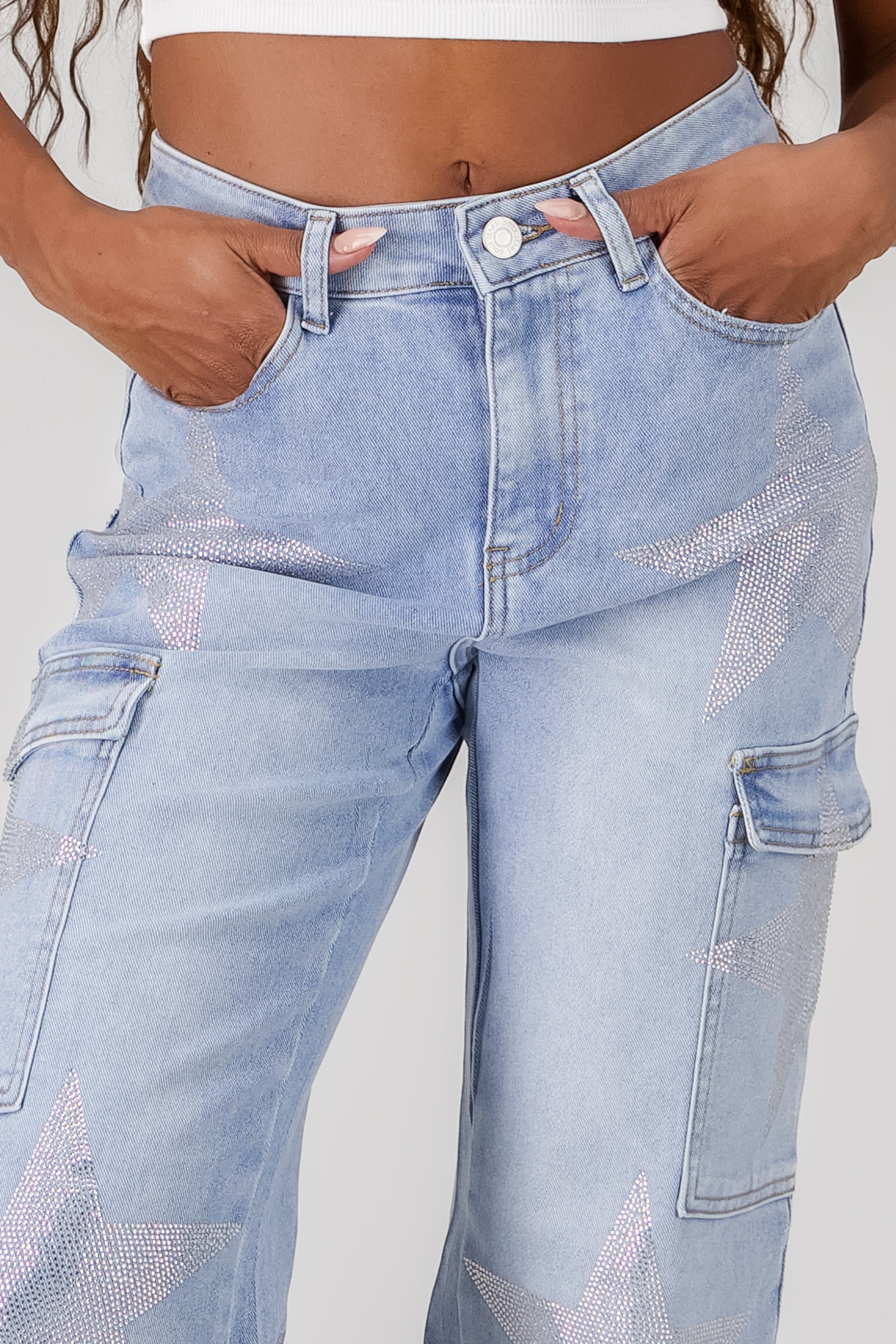 Cargo Wide Leg Jeans