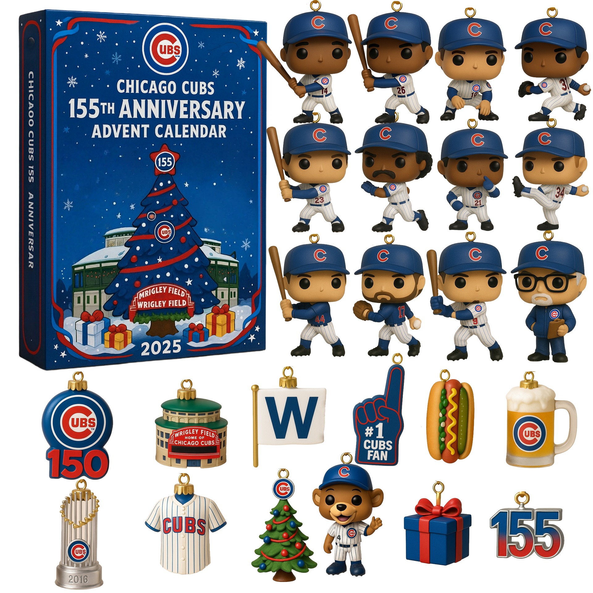 Chicago Cubs 155th Anniversary Advent Calendar 2025