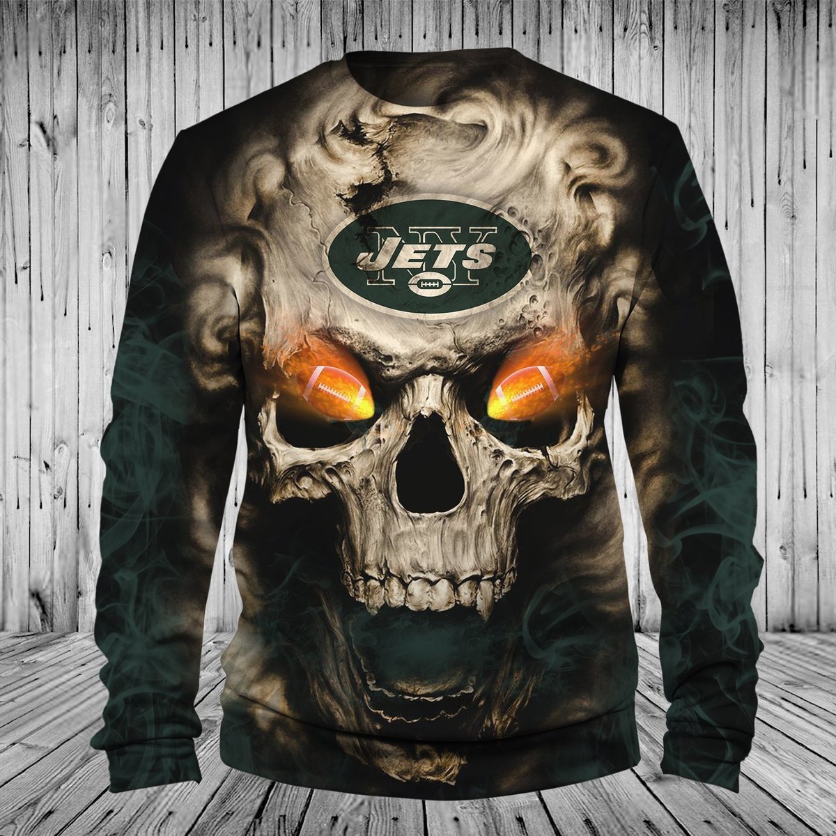 JETS 3D HOODIE SKULL8