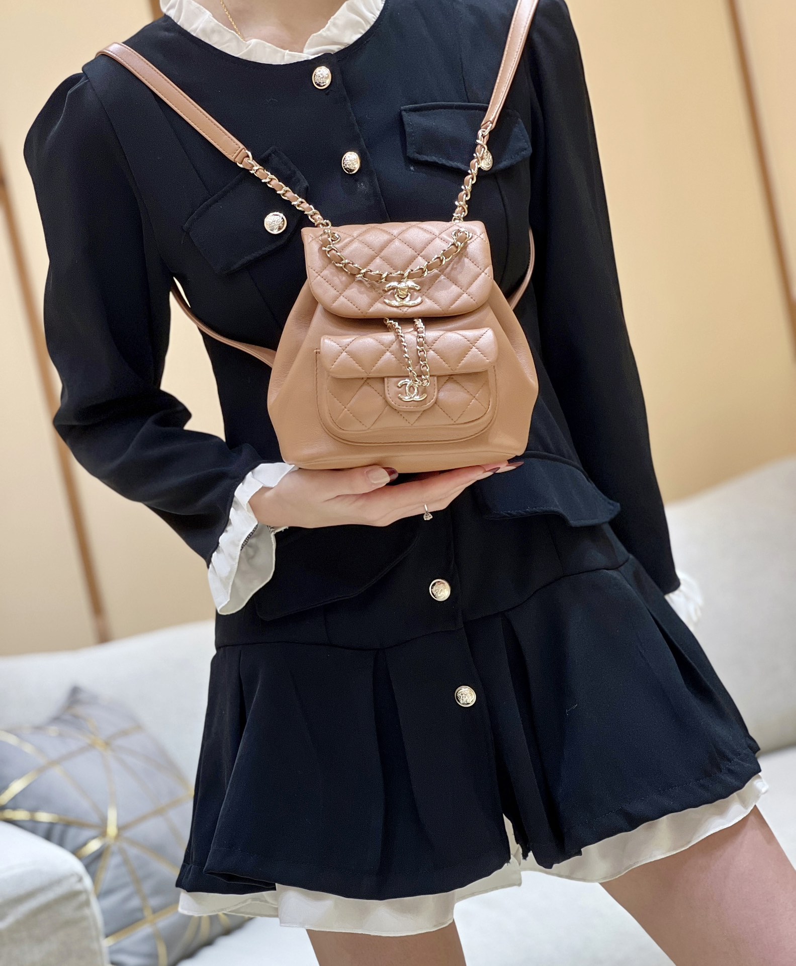 Chanel 24S duma small backpack AS2908