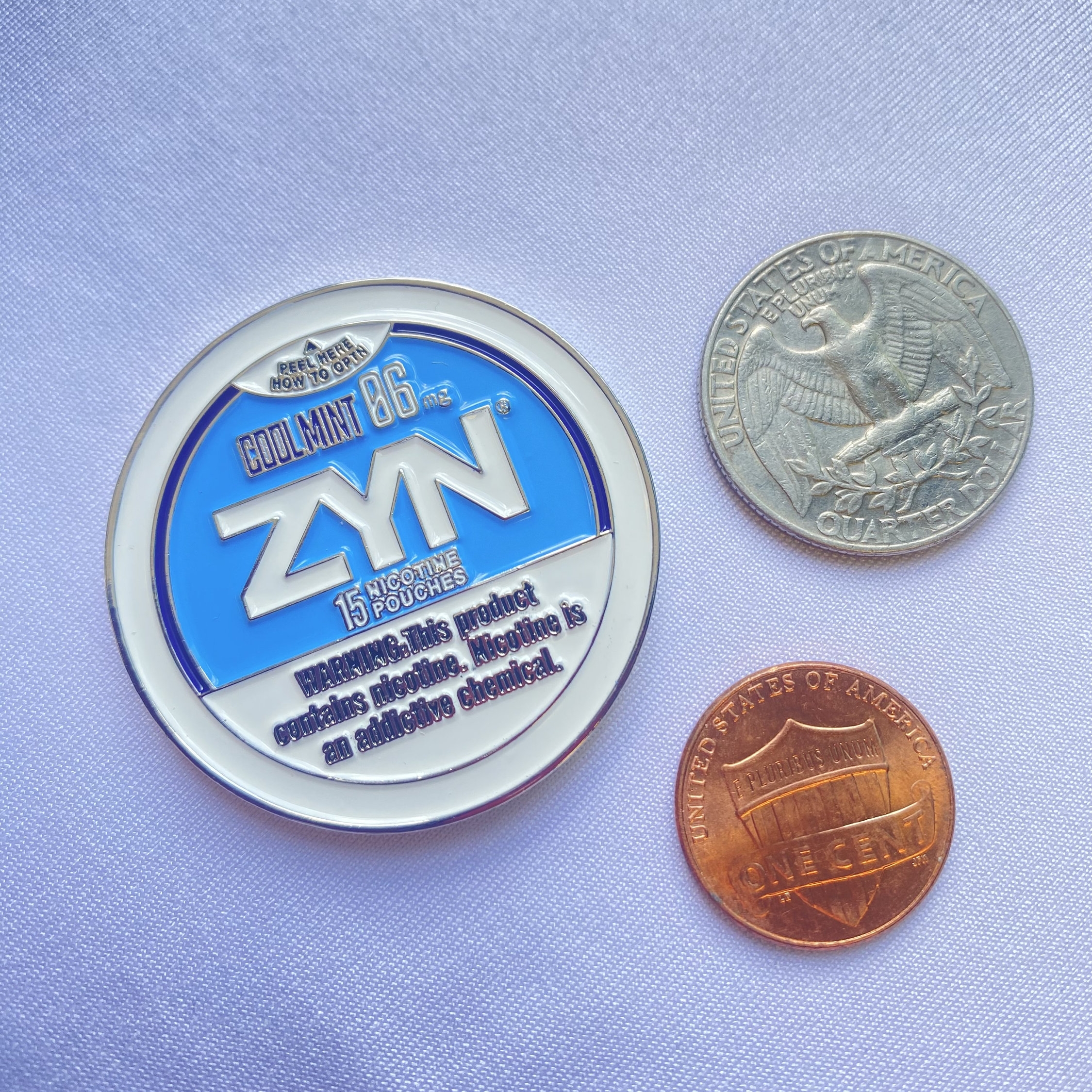 Zyn Challenge Coin | Ball marker, Challenge Coin, Golf Marker