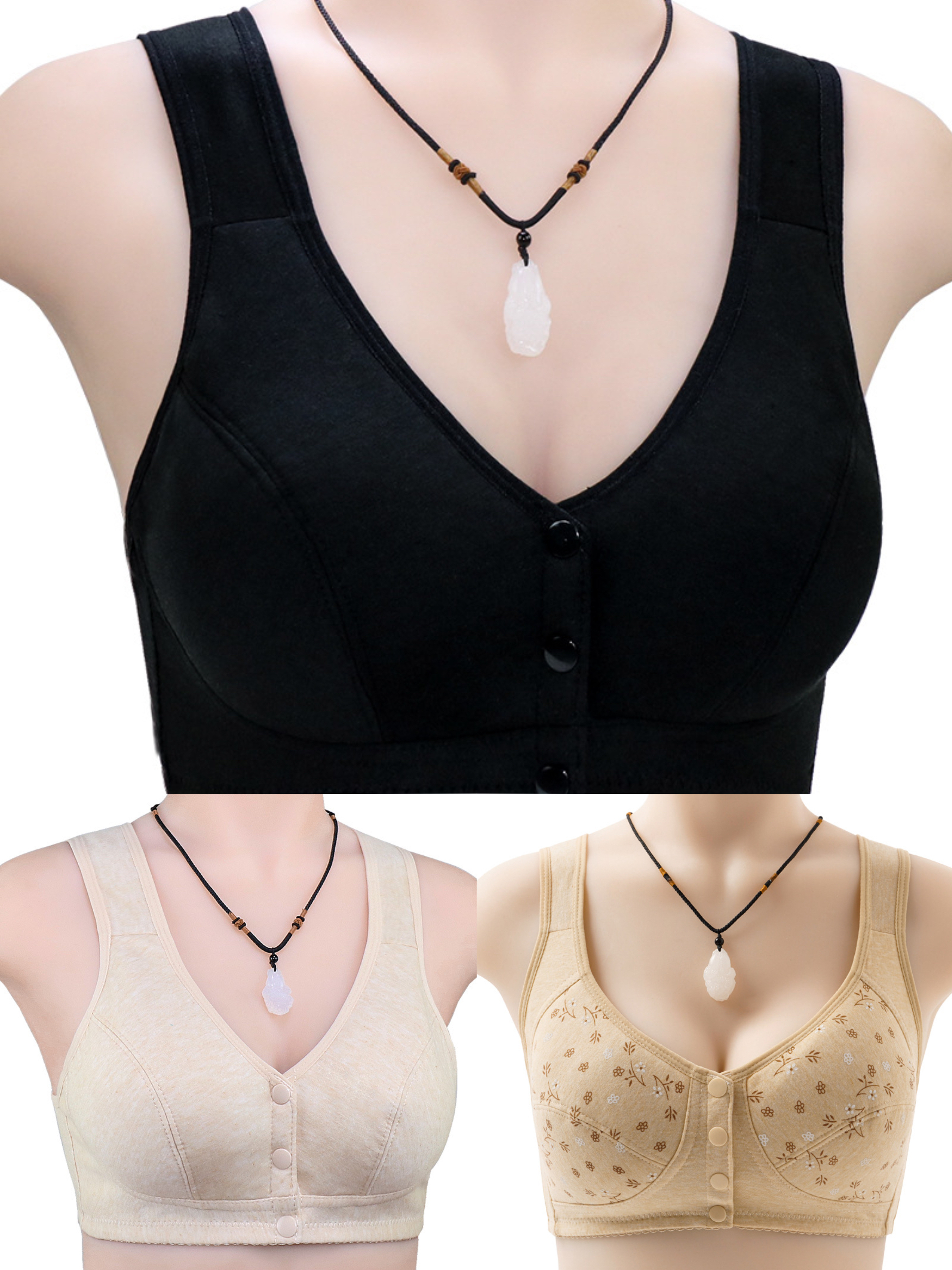 (🔥 50% OFF)Comfortable & Convenient Front Button Bra(2 PCS/Set)-BUY 2 GET 10% OFF
