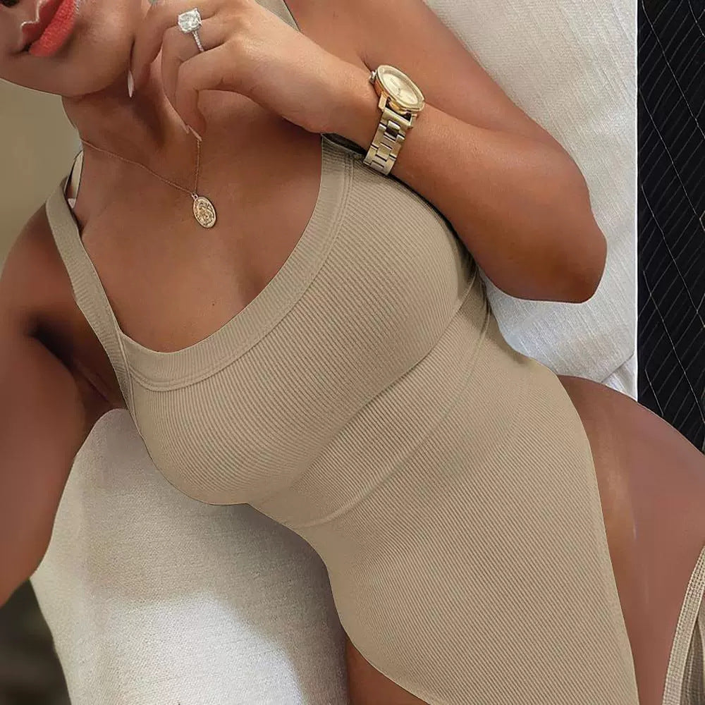 Fashionable Low-Cut Sling Jumpsuit for Women