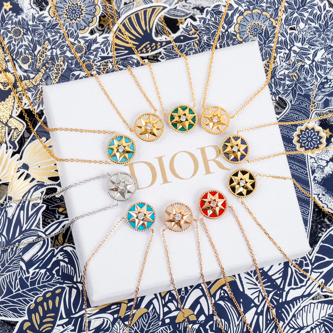 Dior compass necklace