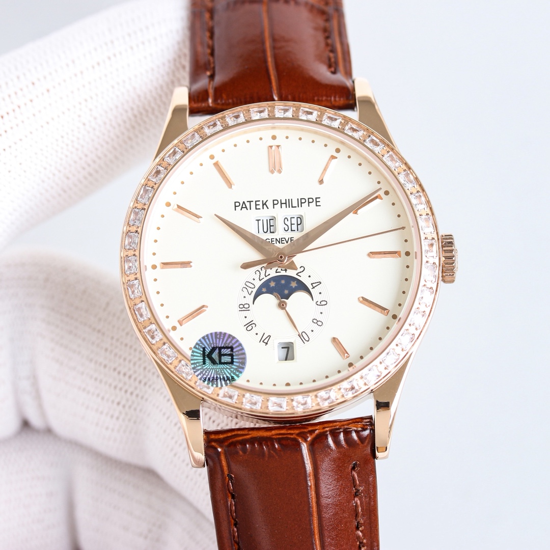 Patek Philippe Complex Function Timepiece Swarovski Baguette Diamond Edition