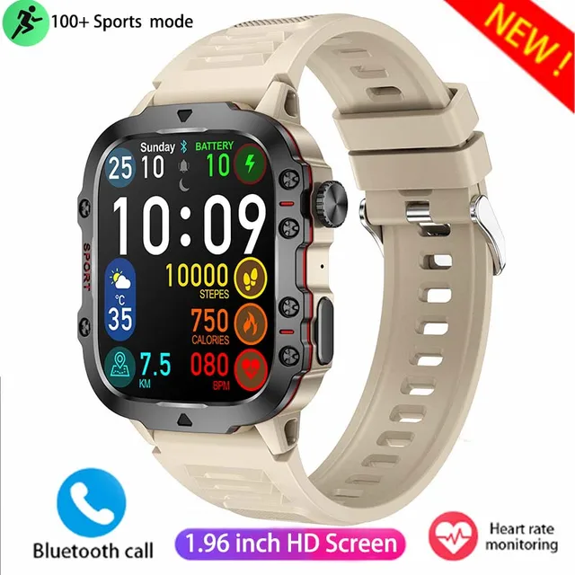 The new 1.96-inch HD Bluetooth calling smartwatch 420mah large capacity battery 100+ sports mode is suitable for Huawei Xiaomi