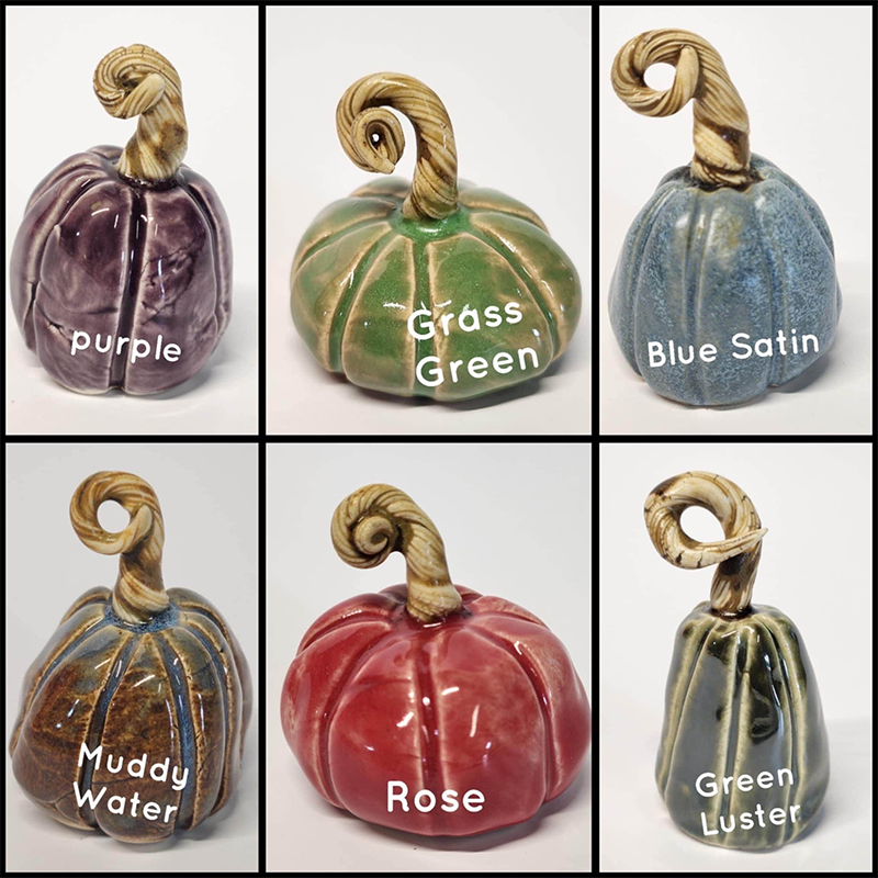 Handmade Mini Ceramic Pumpkins