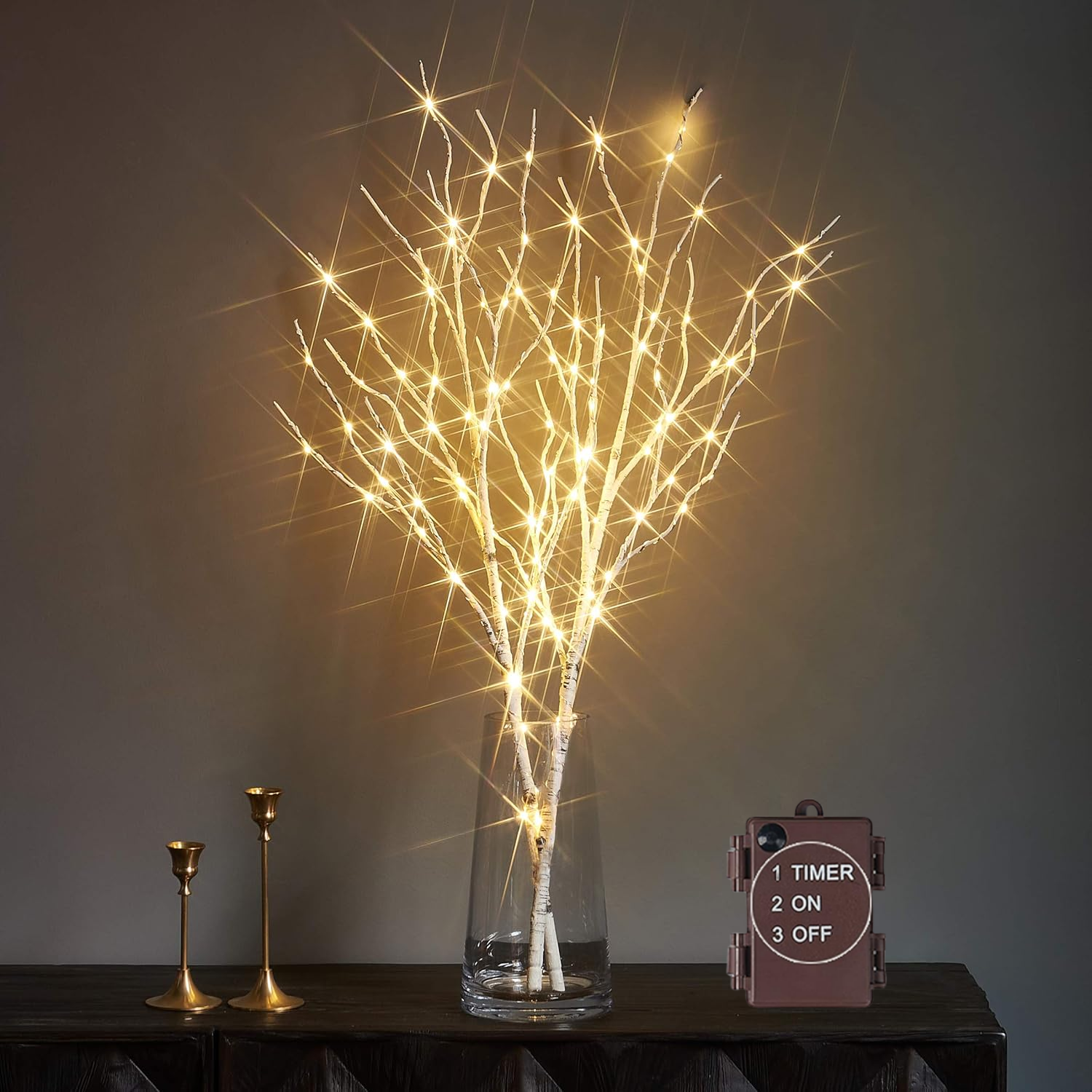 🔥Super Sale - 49% OFF🔥100 LED Lighted Branches with Timer
