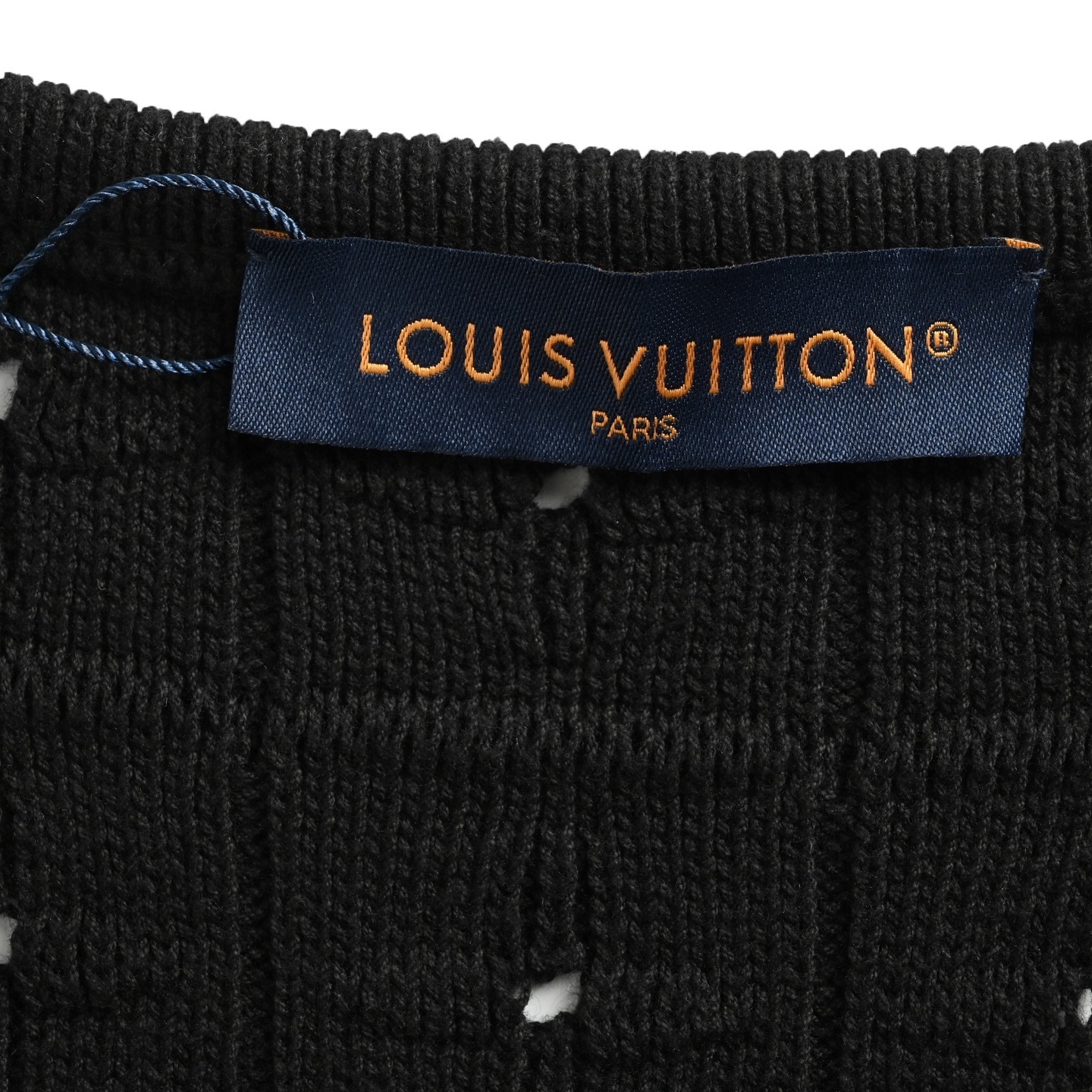 Louis Vuitton 25Fw openwork double-breasted knitted cardigan