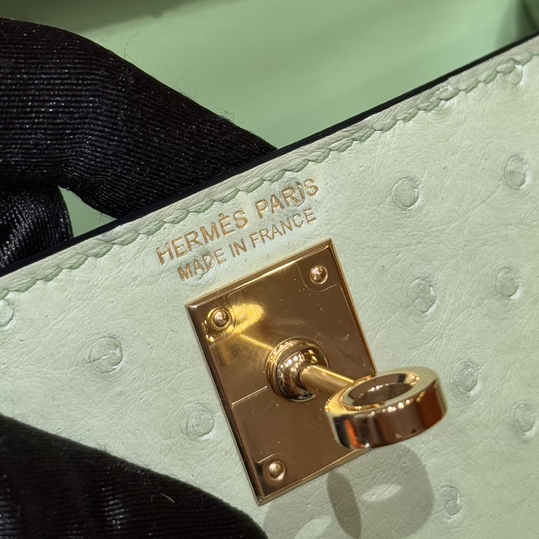 Hermes mini kelly 2 3iVert Criquet (handmade to order)
