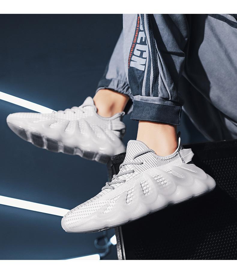 Flying woven fashion running casual sneakers