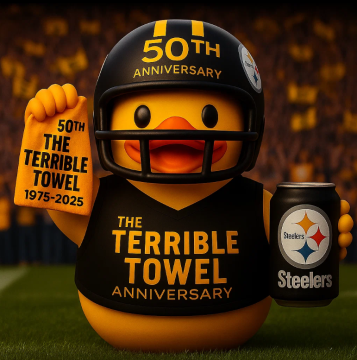 Pittsburgh Steelers 50th Anniversary Duck