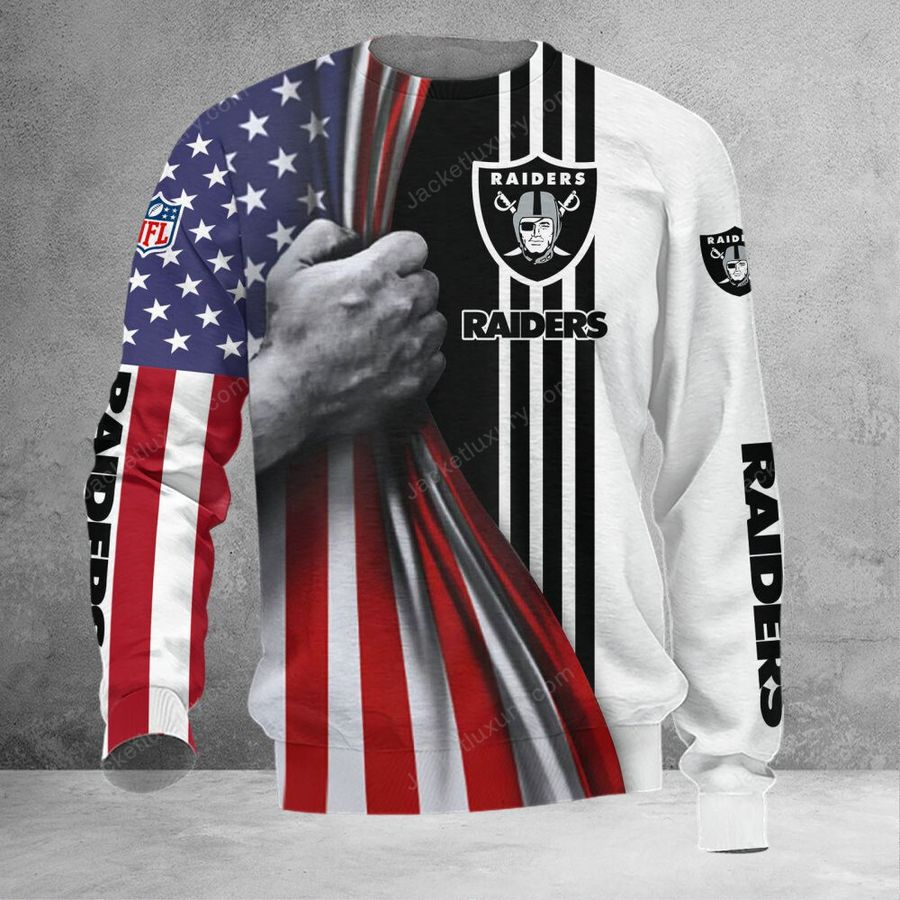 LAS VEGAS RAIDERS 3D HOODIE SKULL0804