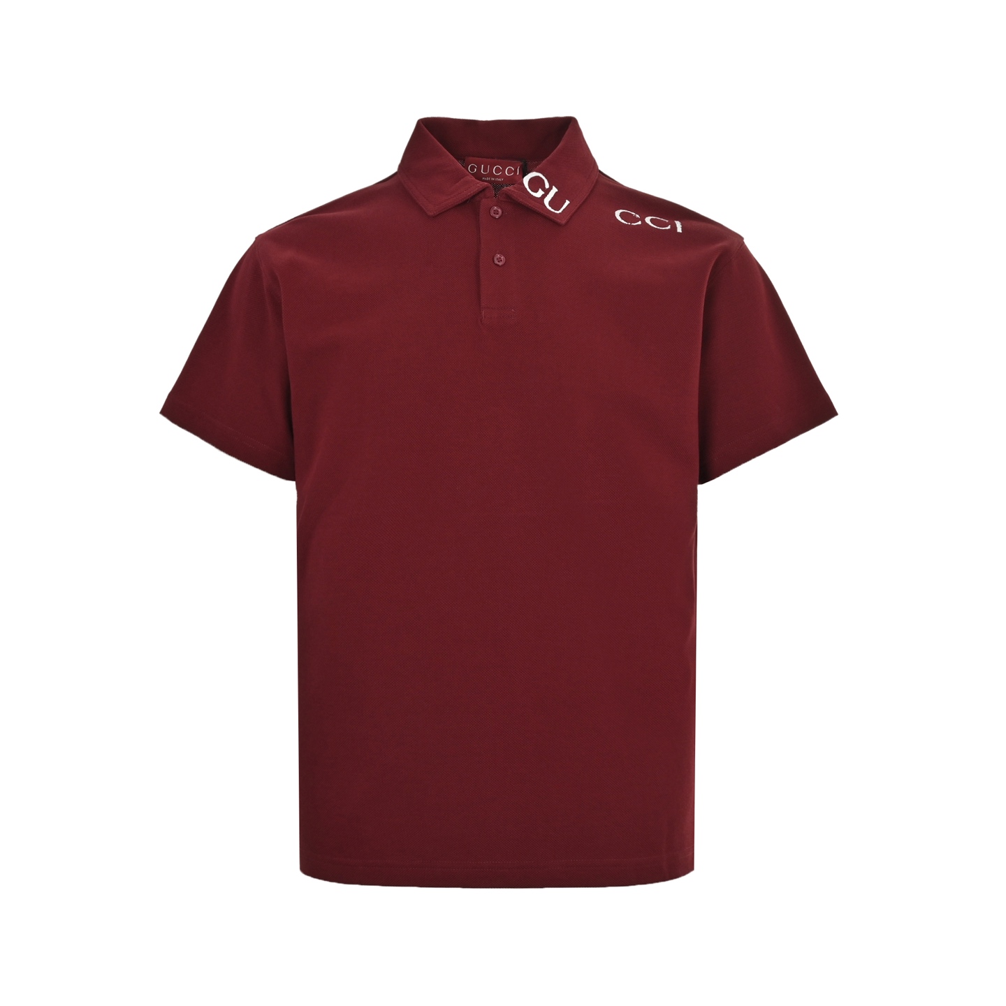 Gucci 25ss Neck Letter Print Polo Short Sleeve
