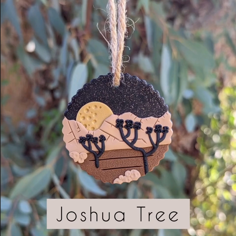 🔥On Sale🔥Handmade National Park Clay Holiday Tree Ornaments