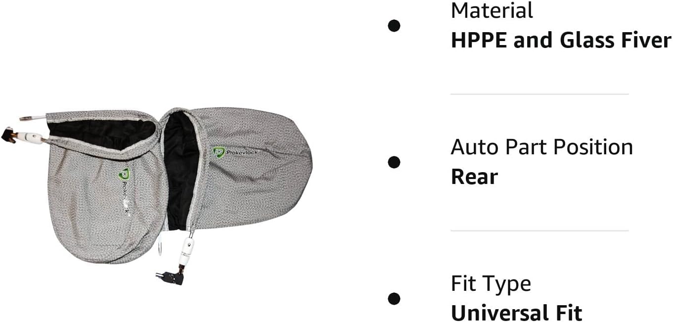 ProKevLock Vehicle Side Mirror Covers with Lock