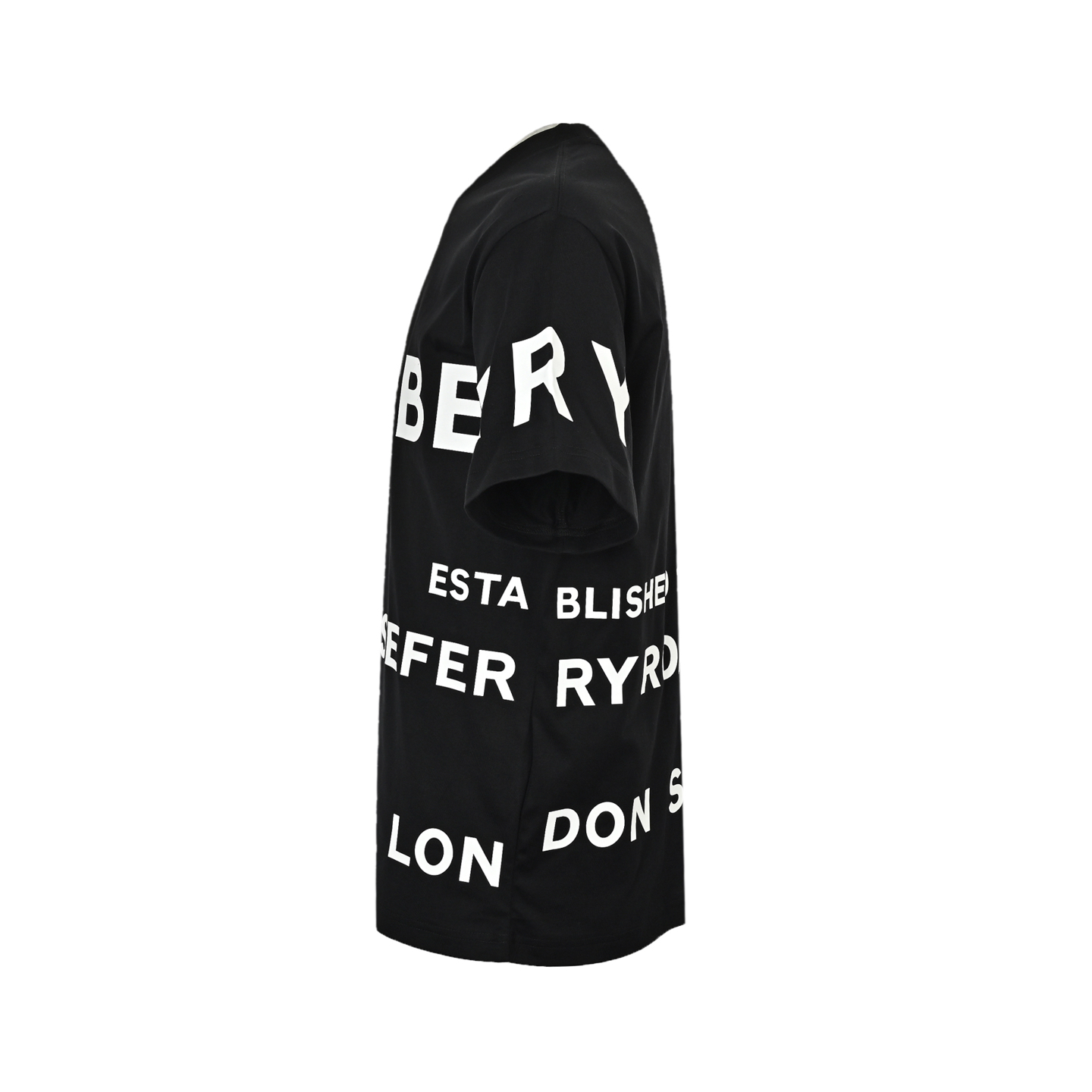 Burberry thick rubber letter logo print short sleeves