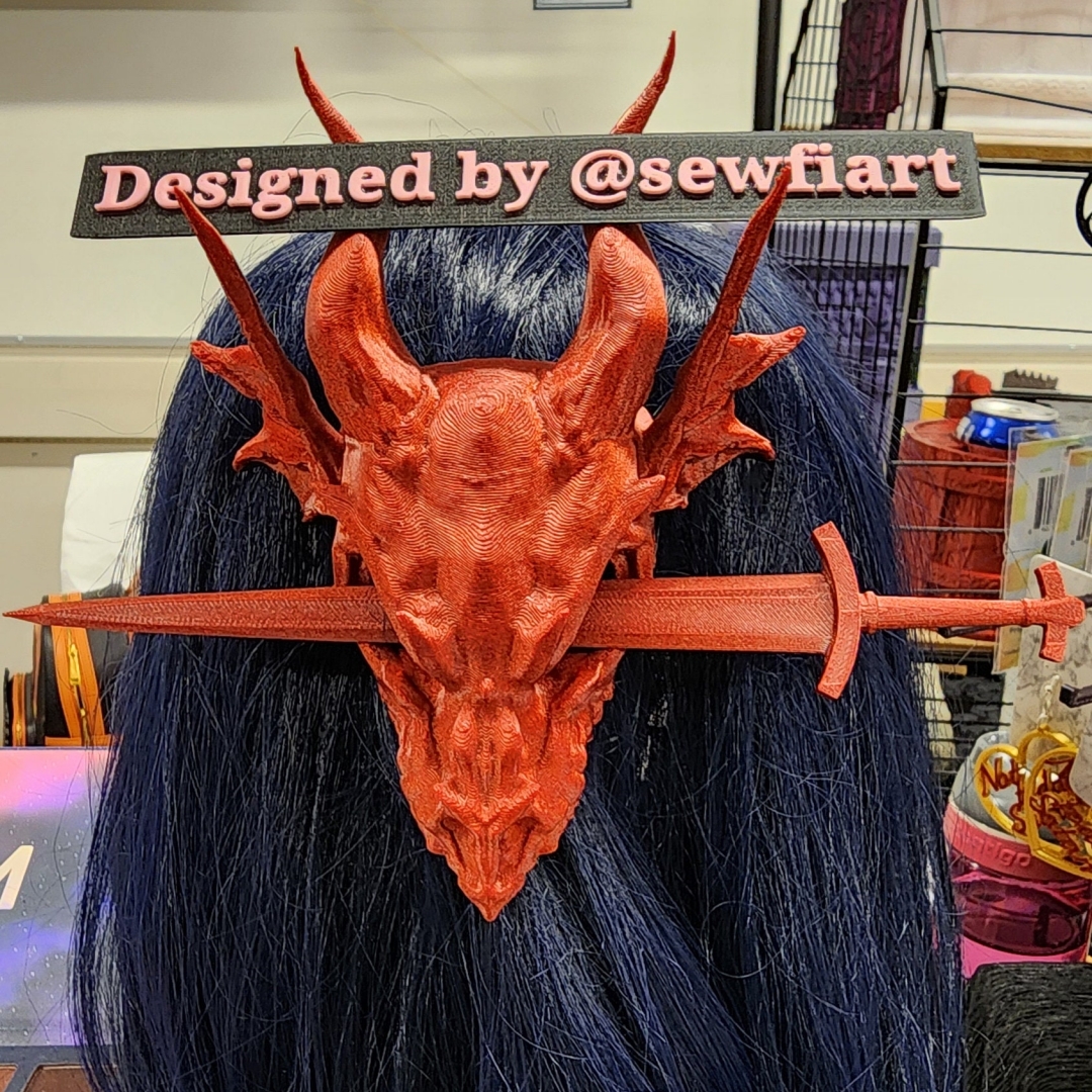 👍2024 New Arrival- 50% OFF💥Dragon Hair Piece with Sword