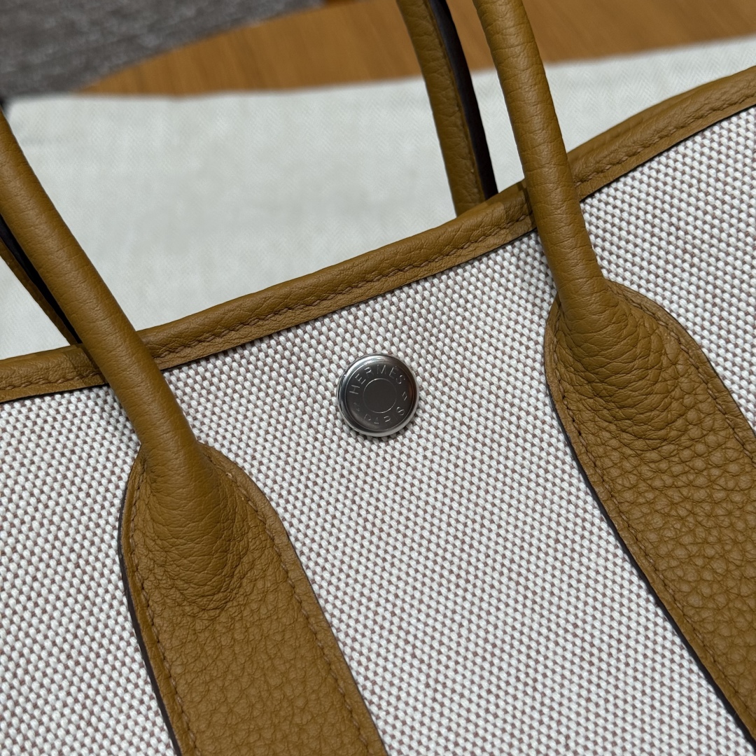 Hermès Garden party mini ÉcruBeigeNaturel Sable (Handmade to order)