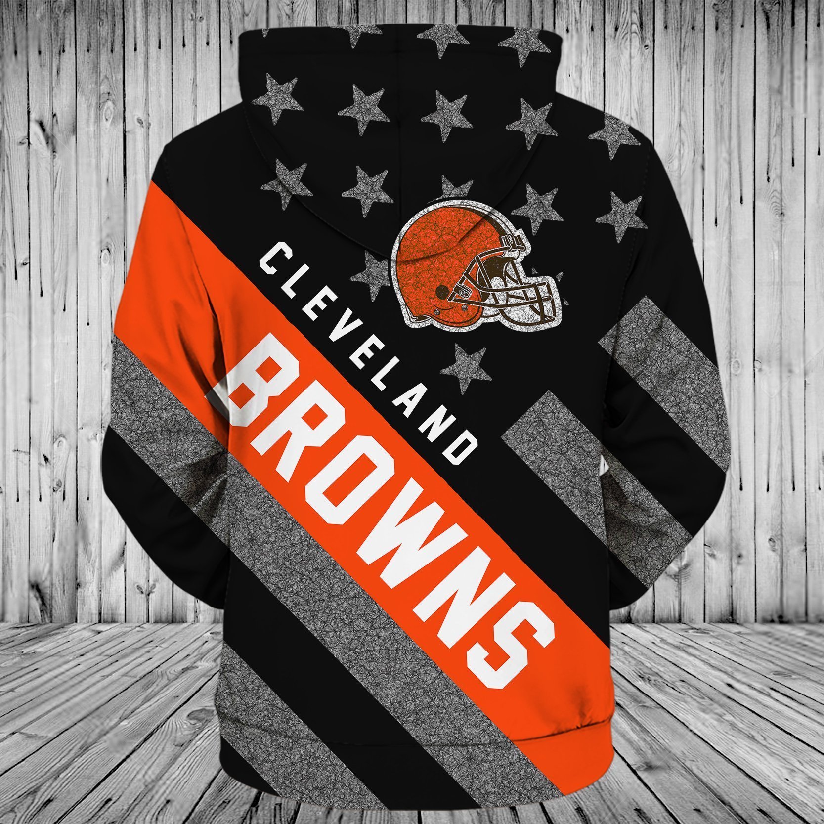BROWNS HOODIE 3D FLAG52