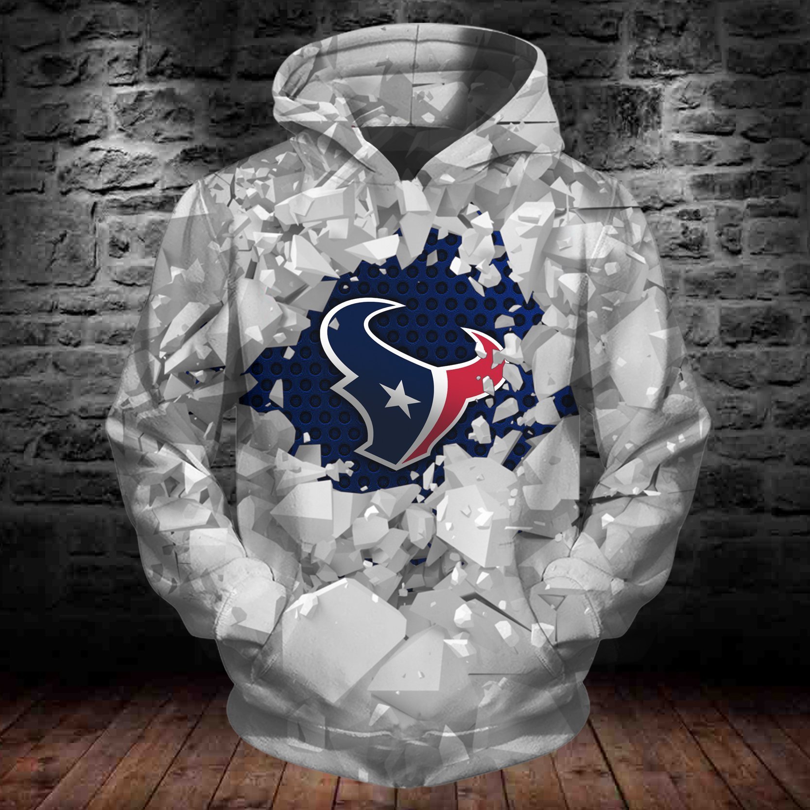 TEXANS HOODIE 3D ICE13