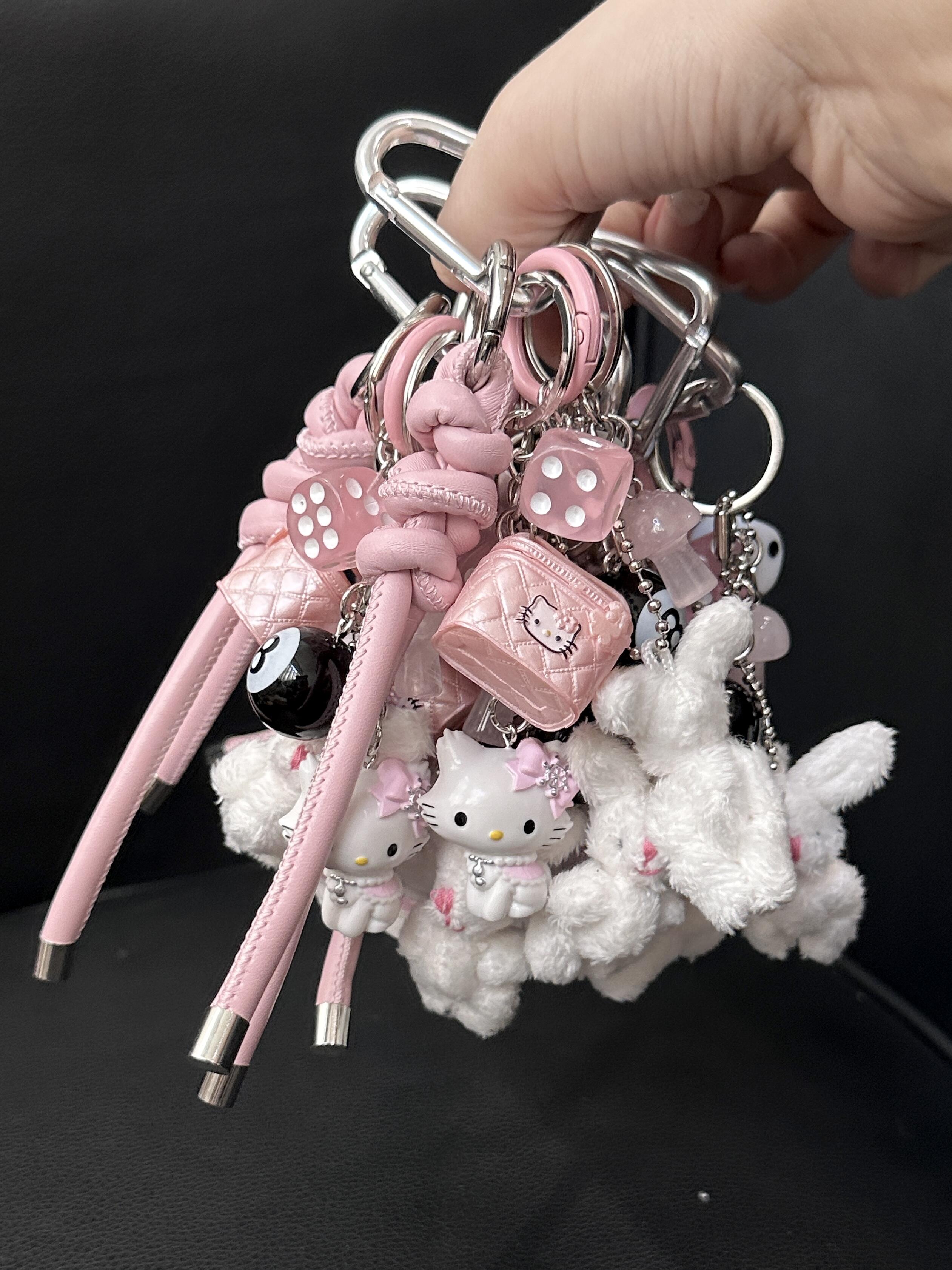 Charmmy Kitty Handmade Bag Charm Handbag Chains Decoration for Women Pendant Accessories for Purse Designer Shoulder Bag