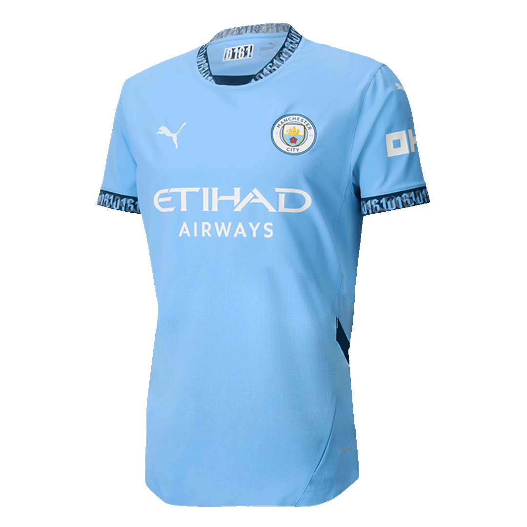 Authentic RODRIGO #16 Soccer Jersey Manchester City 2024/25-UCL