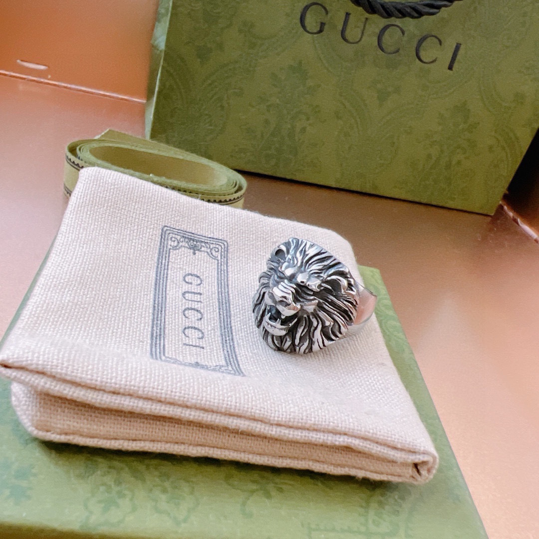GUCCI Lion Head Ring