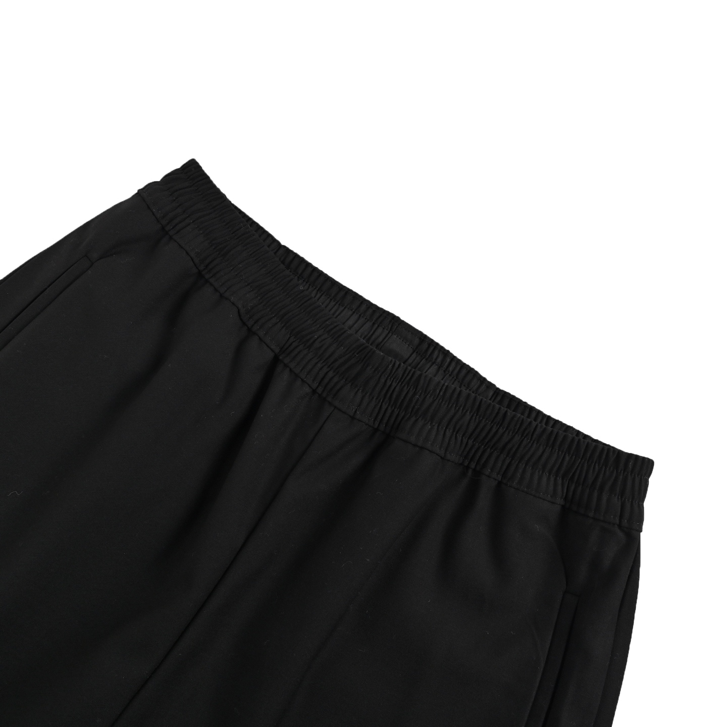 Louis Vuitton Solid Color Drawstring Straight Leg Embroidered Wool Trousers