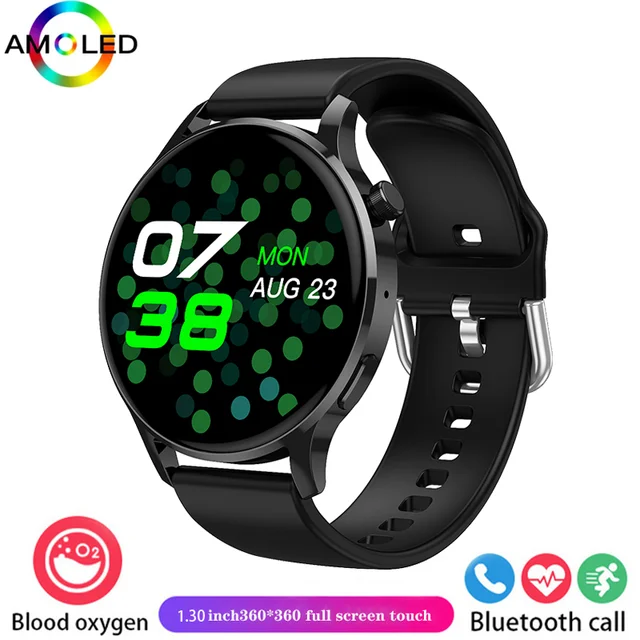 New Women's Smartwatch Watch Heart Rate Blood Pressure Blood Oxygen Monitor HD Bluetooth Call NFC Smartwatch for Android iOS